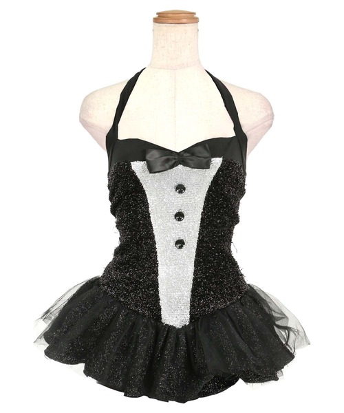 Tika（ティカ）の「クリスマス コスプレ かわいい バニーガール うさぎ ラメ フリル ミニ ワンピース 3点セット サンタコス（コスチューム/パーティーグッズ・レディース・ブラック/チェリーピンク/ライトピンク/レッド・L/M/XL）」の9枚目の写真