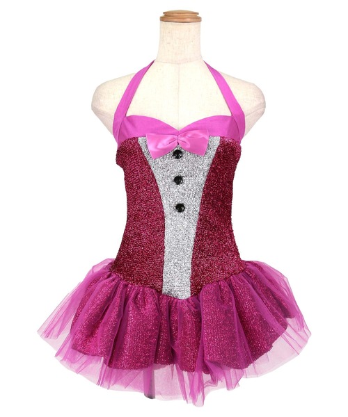 Tika（ティカ）の「クリスマス コスプレ かわいい バニーガール うさぎ ラメ フリル ミニ ワンピース 3点セット サンタコス（コスチューム/パーティーグッズ・レディース・ブラック/チェリーピンク/ライトピンク/レッド・L/M/XL）」の16枚目の写真