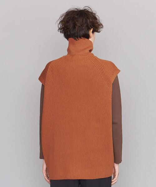 AURALEE（オーラリー）の「＜AURALEE＞リブタートルネック ベスト Ψ（ベスト・レディース・オレンジ/ベージュ・1）」の5枚目の写真