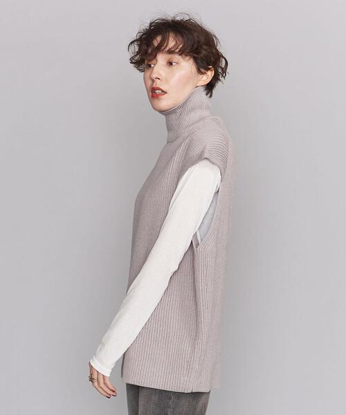 AURALEE（オーラリー）の「＜AURALEE＞リブタートルネック ベスト Ψ（ベスト・レディース・オレンジ/ベージュ・1）」の8枚目の写真