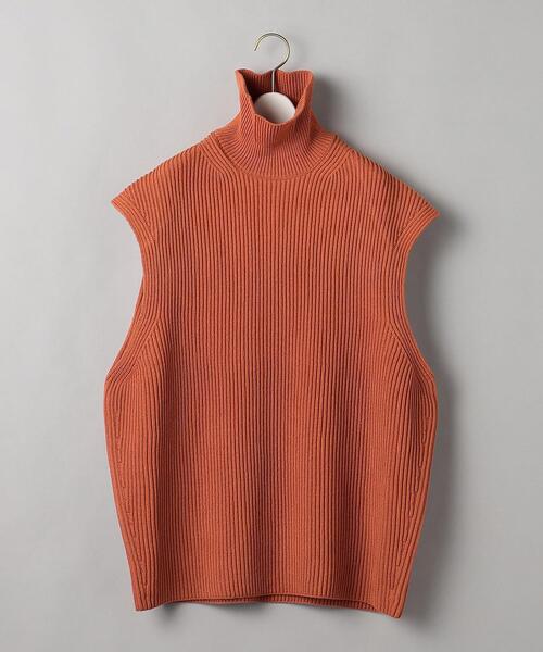 AURALEE（オーラリー）の「＜AURALEE＞リブタートルネック ベスト Ψ（ベスト・レディース・オレンジ/ベージュ・1）」の14枚目の写真