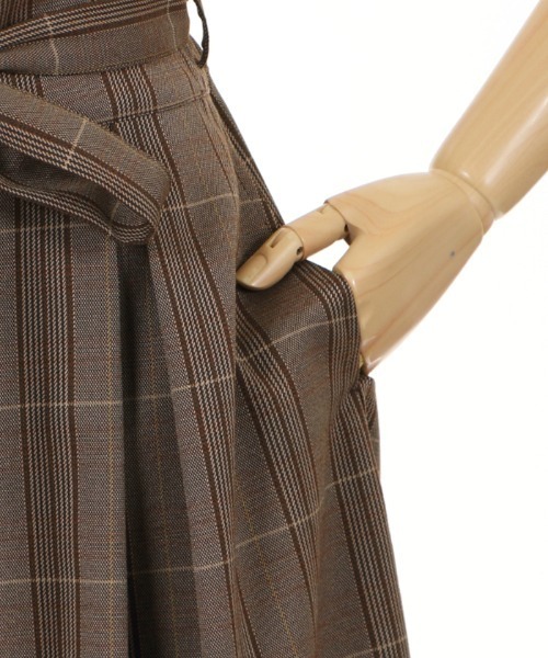 axes femme(アクシーズファム)の「チェック柄ワイドパンツ(その他パンツ・レディース・マスタード/チャコール/ブラウン・MEDIUM)」の13枚目の写真