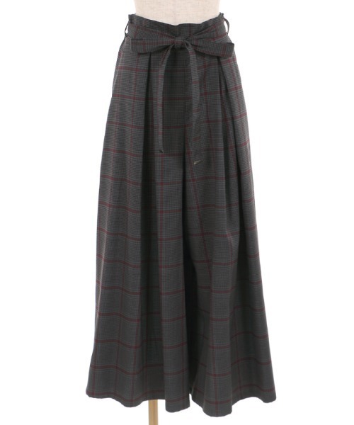 axes femme(アクシーズファム)の「チェック柄ワイドパンツ(その他パンツ・レディース・マスタード/チャコール/ブラウン・MEDIUM)」の16枚目の写真