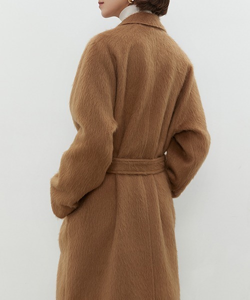 UNSPOKEN（アンスポクン）の「【UNSPOKEN】Double breasted mid-length coat UD20W051（その他アウター・レディース・ブラウン・M/S）」の9枚目の写真
