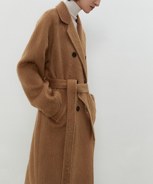 UNSPOKEN（アンスポクン）の「【UNSPOKEN】Double breasted mid-length coat UD20W051（その他アウター・レディース・ブラウン・M/S）」の13枚目の写真