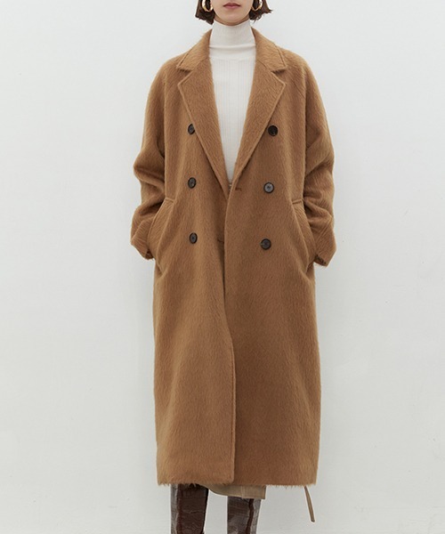 UNSPOKEN（アンスポクン）の「【UNSPOKEN】Double breasted mid-length coat UD20W051（その他アウター・レディース・ブラウン・M/S）」の15枚目の写真