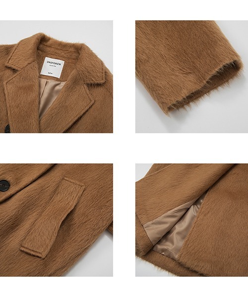 UNSPOKEN（アンスポクン）の「【UNSPOKEN】Double breasted mid-length coat UD20W051（その他アウター・レディース・ブラウン・M/S）」の18枚目の写真