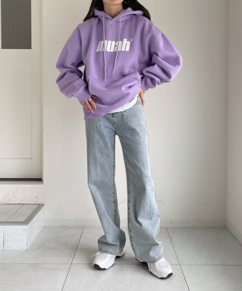 30%OFF 送料無料 muahmuah ムーアムーア BALANCE LOGO OVERFIT HOODIE バランス ロゴ オーバーフィット フーディー 韓国ブランド正規商品 muahmuah 30%OFF 送料無料 ムーアムーア BALANCE LOGO OVERFIT