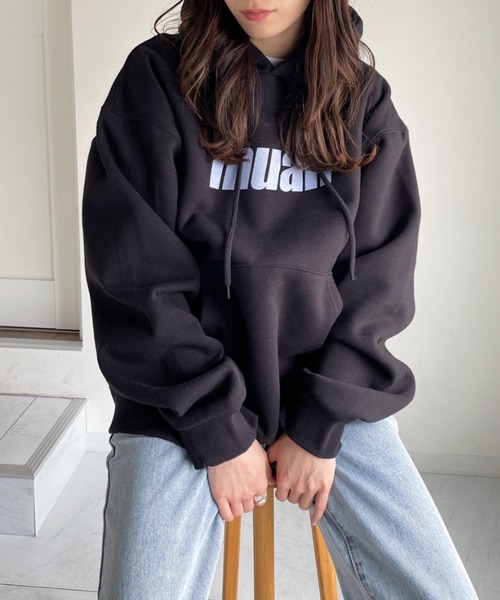 30%OFF 送料無料 muahmuah ムーアムーア BALANCE LOGO OVERFIT HOODIE バランス ロゴ オーバーフィット フーディー 韓国ブランド正規商品 muahmuah 30%OFF 送料無料 ムーアムーア BALANCE LOGO OVERFIT