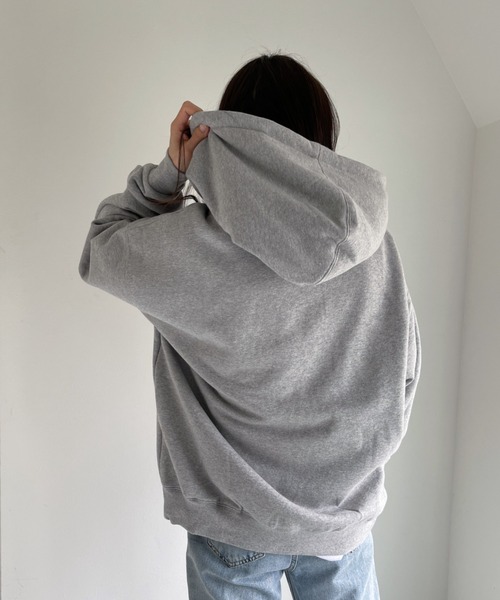 muahmuah（ムーアムーア）の「【muah muah/ムーアムーア】BALANCE MUAHLOGO OVERFIT HOODIE（パーカー・レディース・グレー/インディゴブルー/ブルー/クリーム/ラベンダー/ブラック・FREE）」の16枚目の写真
