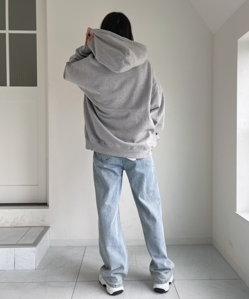 muahmuah（ムーアムーア）の「【muah muah/ムーアムーア】BALANCE MUAHLOGO OVERFIT HOODIE（パーカー・レディース・グレー/インディゴブルー/ブルー/クリーム/ラベンダー/ブラック・FREE）」の18枚目の写真