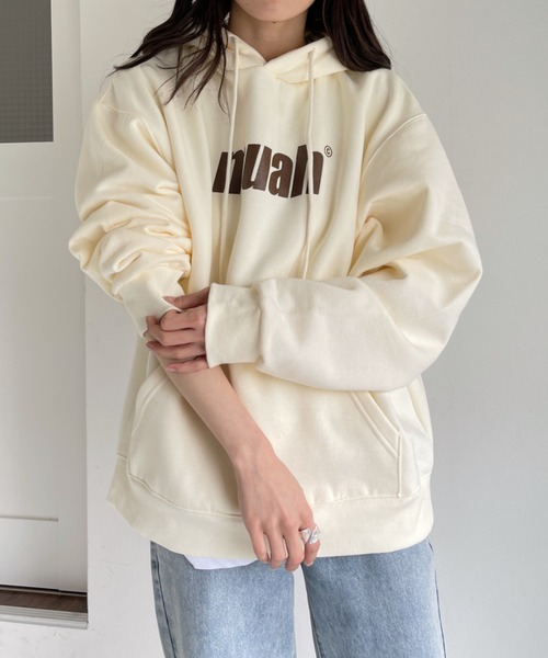 30%OFF 送料無料 muahmuah ムーアムーア BALANCE LOGO OVERFIT HOODIE バランス ロゴ オーバーフィット フーディー 韓国ブランド正規商品 muahmuah 30%OFF 送料無料 ムーアムーア BALANCE LOGO OVERFIT