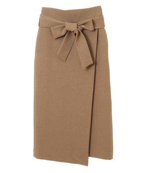 Tiara（ティアラ）の「ラップ風セミタイトスカート（スカート・レディース・ブラック/グリーン/キャメル・M/S）」の5枚目の写真