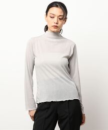 ehka sopo | シアーボトルネックTシャツ(Tシャツ/カットソー)