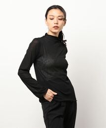 ehka sopo | シアーボトルネックTシャツ(Tシャツ/カットソー)