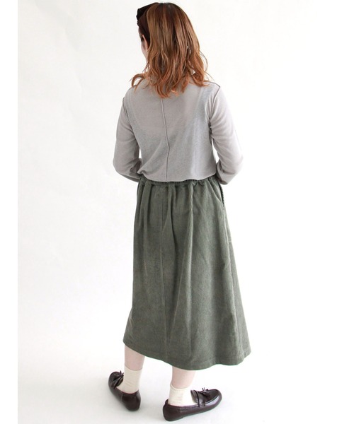 ehka sopo（エヘカソポ）の「シアーボトルネックTシャツ（Tシャツ/カットソー・レディース・オフホワイト/グレー/ブラック・ﾌﾘ-）」の10枚目の写真