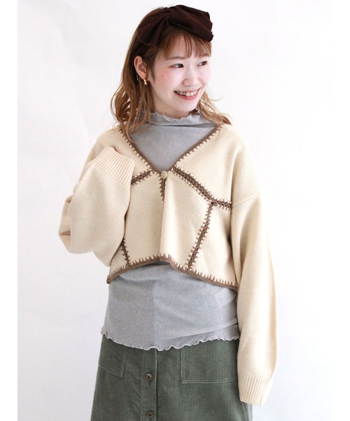 ehka sopo（エヘカソポ）の「シアーボトルネックTシャツ（Tシャツ/カットソー・レディース・オフホワイト/グレー/ブラック・ﾌﾘ-）」の11枚目の写真