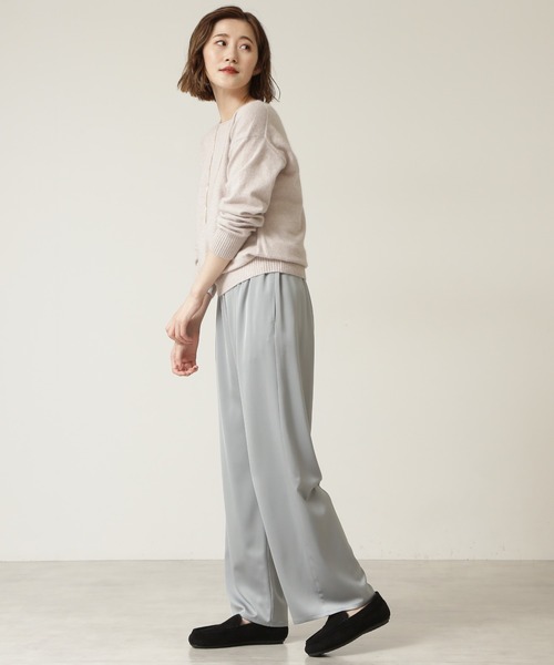 NATURAL BEAUTY BASIC（ナチュラルビューティーベーシック）の「ボアモカシン（モカシン/デッキシューズ・レディース・ブラック/グレー系その他/ベージュ・LARGE/MEDIUM/SMALL）」の7枚目の写真