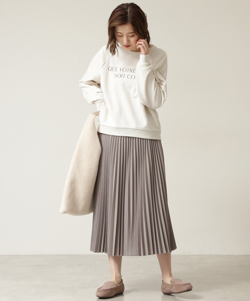 NATURAL BEAUTY BASIC（ナチュラルビューティーベーシック）の「ボアモカシン（モカシン/デッキシューズ・レディース・ブラック/グレー系その他/ベージュ・LARGE/MEDIUM/SMALL）」の10枚目の写真