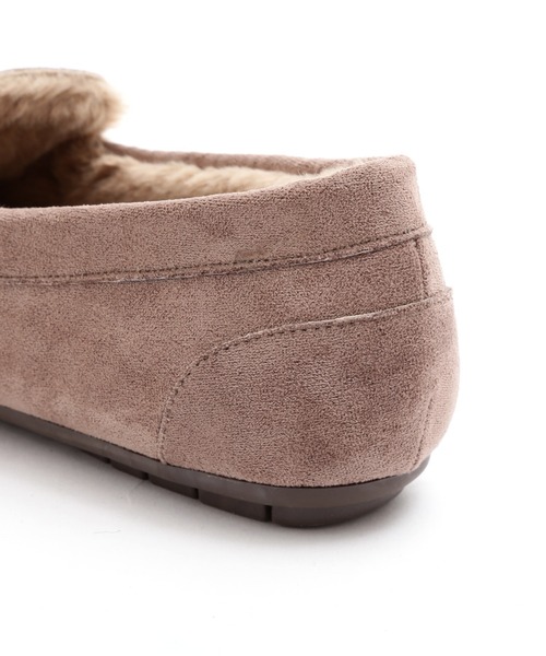 NATURAL BEAUTY BASIC（ナチュラルビューティーベーシック）の「ボアモカシン（モカシン/デッキシューズ・レディース・ブラック/グレー系その他/ベージュ・LARGE/MEDIUM/SMALL）」の13枚目の写真