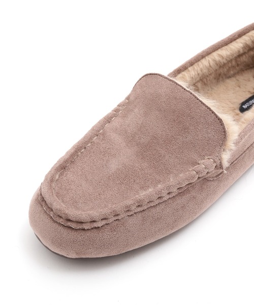 NATURAL BEAUTY BASIC（ナチュラルビューティーベーシック）の「ボアモカシン（モカシン/デッキシューズ・レディース・ブラック/グレー系その他/ベージュ・LARGE/MEDIUM/SMALL）」の14枚目の写真