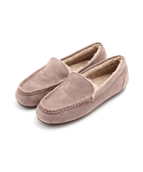 NATURAL BEAUTY BASIC（ナチュラルビューティーベーシック）の「ボアモカシン（モカシン/デッキシューズ・レディース・ブラック/グレー系その他/ベージュ・LARGE/MEDIUM/SMALL）」の17枚目の写真