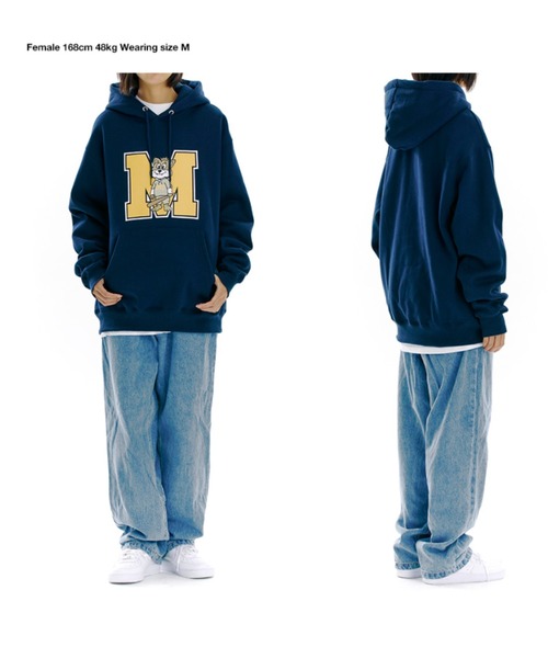 MAHAGRID(マハグリッド)の「A'GEM/9 × .kom『mahagrid/マハグリッド』JIMMY M LOGO HOODIE/ジミー Mロゴ プルオーバーパーカー(パーカー・メンズ・ブラック/グレー/ネイビー・M/L)」の18枚目の写真