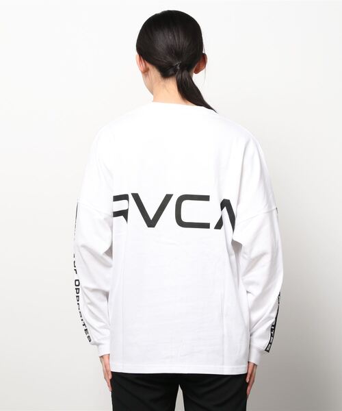 RVCA(ルーカ)の「RVCA/ルーカ ビッグシルエット サイドロゴテープ バックプリントロンT BB044-064(Tシャツ/カットソー・レディース・ホワイト/ブラック/イエロー・S/XS)」の17枚目の写真