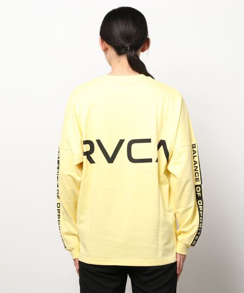 RVCA(ルーカ)の「RVCA/ルーカ ビッグシルエット サイドロゴテープ バックプリントロンT BB044-064(Tシャツ/カットソー・レディース・ホワイト/ブラック/イエロー・S/XS)」の18枚目の写真