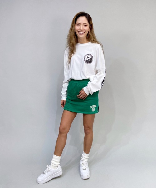 RVCA(ルーカ)の「RVCA/ルーカ ビッグシルエット サイドロゴテープ バックプリントロンT BB044-064(Tシャツ/カットソー・レディース・ホワイト/ブラック/イエロー・S/XS)」の5枚目の写真