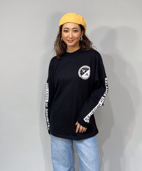 RVCA(ルーカ)の「RVCA/ルーカ ビッグシルエット サイドロゴテープ バックプリントロンT BB044-064(Tシャツ/カットソー・レディース・ホワイト/ブラック/イエロー・S/XS)」の8枚目の写真