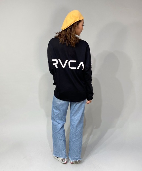 RVCA(ルーカ)の「RVCA/ルーカ ビッグシルエット サイドロゴテープ バックプリントロンT BB044-064(Tシャツ/カットソー・レディース・ホワイト/ブラック/イエロー・S/XS)」の11枚目の写真