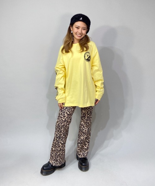 RVCA(ルーカ)の「RVCA/ルーカ ビッグシルエット サイドロゴテープ バックプリントロンT BB044-064(Tシャツ/カットソー・レディース・ホワイト/ブラック/イエロー・S/XS)」の13枚目の写真