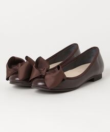 arucco リボンバレエフラットパンプス