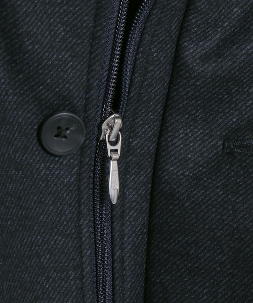 ikka(イッカ)の「ストレッチ裏フリースハーフコート(カバーオール・メンズ・ネイビー/ブラウン/グレー・S/M/L/XL)」の11枚目の写真