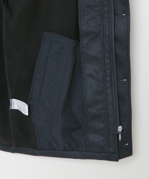 ikka(イッカ)の「ストレッチ裏フリースハーフコート(カバーオール・メンズ・ネイビー/ブラウン/グレー・S/M/L/XL)」の10枚目の写真