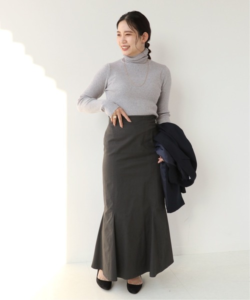 Simplicite（サンプリシテ）の「タートルリブニット*（ニット/セーター・レディース・ホワイト/ブラック/グレー/グリーン/タン/オレンジ系その他・FREE）」の14枚目の写真