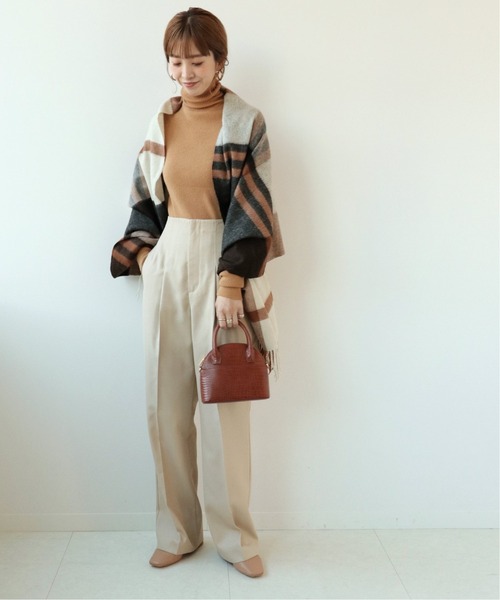 Simplicite（サンプリシテ）の「タートルリブニット*（ニット/セーター・レディース・ホワイト/ブラック/グレー/グリーン/タン/オレンジ系その他・FREE）」の21枚目の写真