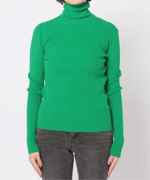 Simplicite（サンプリシテ）の「タートルリブニット*（ニット/セーター・レディース・ホワイト/ブラック/グレー/グリーン/タン/オレンジ系その他・FREE）」の17枚目の写真