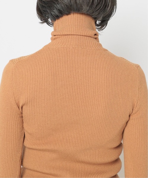 Simplicite（サンプリシテ）の「タートルリブニット*（ニット/セーター・レディース・ホワイト/ブラック/グレー/グリーン/タン/オレンジ系その他・FREE）」の11枚目の写真