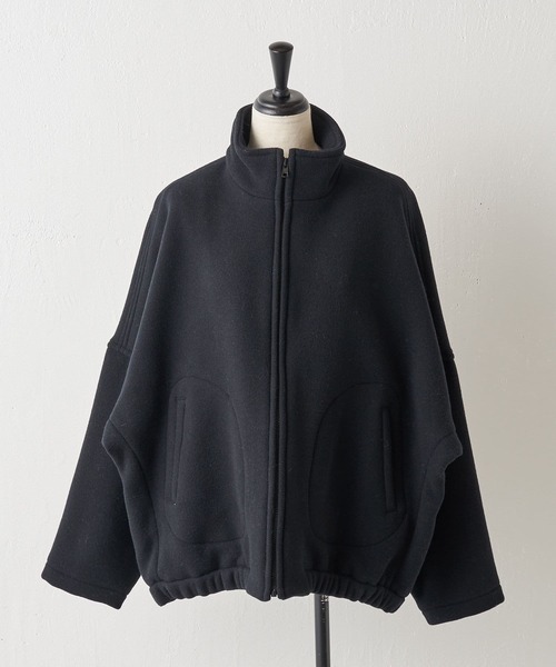 BEARDSLEY(ビアズリー)の「ワンピースやロングスカートとも好相性・圧縮ウールブルゾン(ブルゾン・レディース・ブラック/キャメル・FREE)」の13枚目の写真