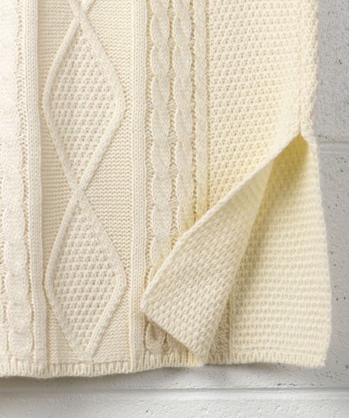 me+em select（ミームセレクト）の「【セットアップ】ボリューム袖ニットパーカー＆サイドスリットタイトスカート  SET（セットアップ・レディース・ブラック/アイボリー・FREE）」の18枚目の写真