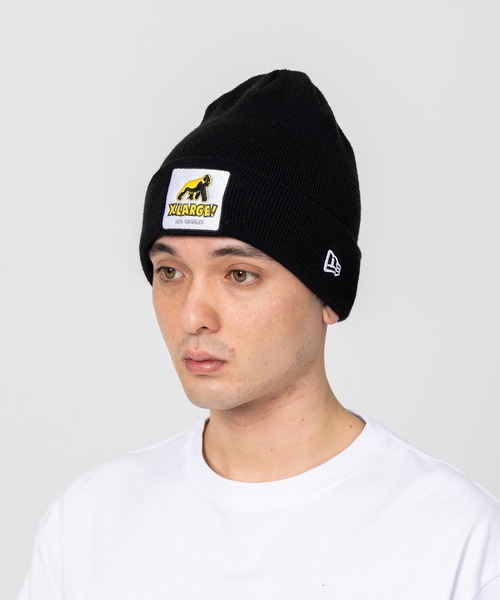 XLARGE（エクストララージ）の「XLARGE×NEWERA WALKING APE CUFF BEANIE（キャップ・メンズ・ブラック/グレー/グリーン・ONE SIZE）」の2枚目の写真