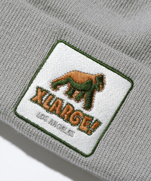 XLARGE（エクストララージ）の「XLARGE×NEWERA WALKING APE CUFF BEANIE（キャップ・メンズ・ブラック/グレー/グリーン・ONE SIZE）」の9枚目の写真