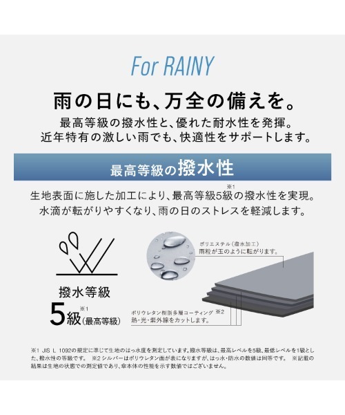 IZA（イーザ）の「完全遮光 IZA【Light＆Slim】 軽量 日傘 折りたたみ 晴雨兼用 Wpc.（折りたたみ傘・メンズ・ブラック/ネイビー/グレー/オフホワイト/ベージュ/ブラウン/シルバー/ホワイト×ブラック/ベージュ系その他/ホワイト×ライトグレー・FREE）」の18枚目の写真