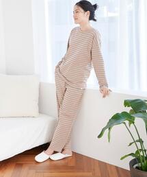 green label relaxing（グリーンレーベルリラクシング）の「＜Livelihood (ライブリフッド)＞ ルームウェア スウェット ロングスリーブ 2点セット -ユニセックス-（ルームウェア/パジャマ・レディース）」