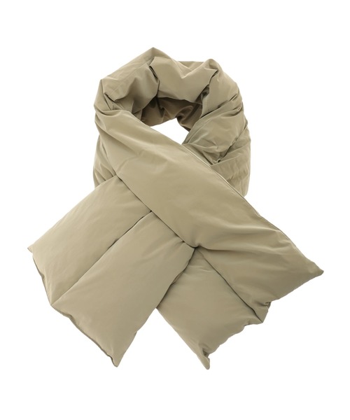 Green Parks(グリーンパークス)の「・パディングマフラー**(ストール/ショール・レディース・チャコールグレー/カーキ/イエロー/アイボリー・FREE)」の3枚目の写真