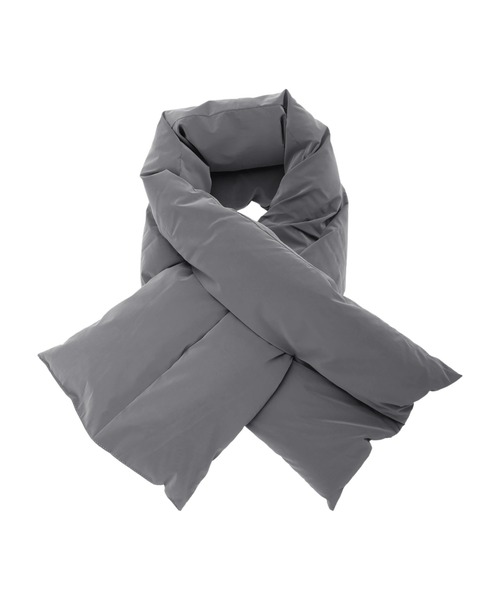 Green Parks(グリーンパークス)の「・パディングマフラー**(ストール/ショール・レディース・チャコールグレー/カーキ/イエロー/アイボリー・FREE)」の2枚目の写真