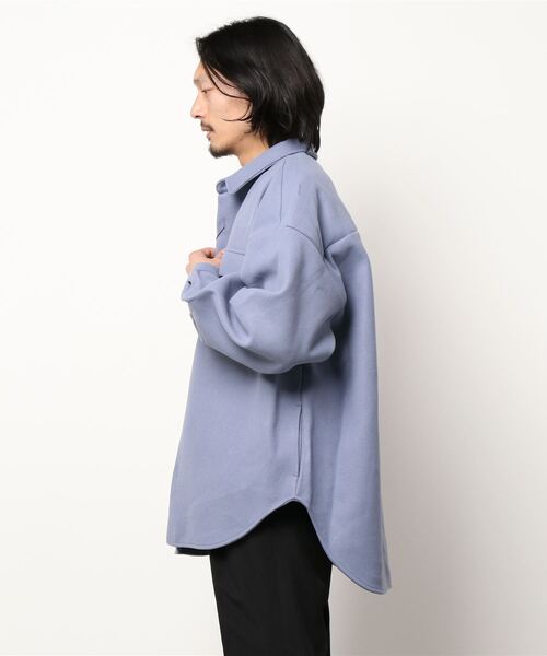 B.I.D.（ビーアイディー）の「《ウールフェイク》 CPOジャケット（ブルゾン・メンズ・ブラック/オートミール/ベージュ系/パープル系・M/L/LL）」の10枚目の写真
