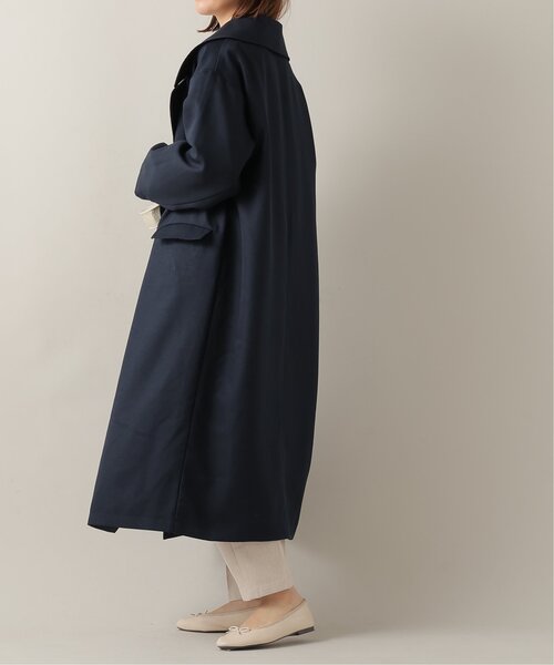 frames RAY CASSIN(フレームスレイカズン)の「ビッグカラーコート(トレンチコート・レディース・ネイビー/イエロー/ベージュ・FREE)」の4枚目の写真